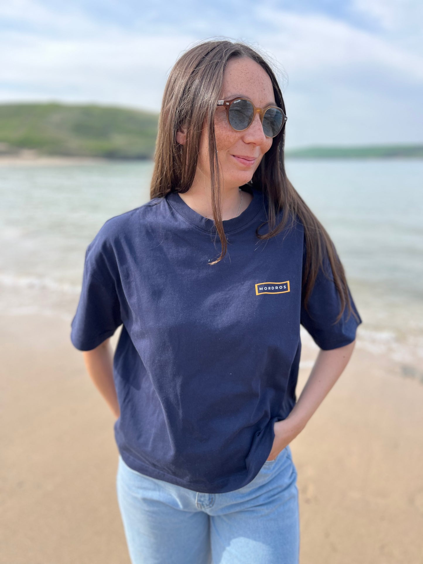 Navy Organic Cotton Boxy Tee
