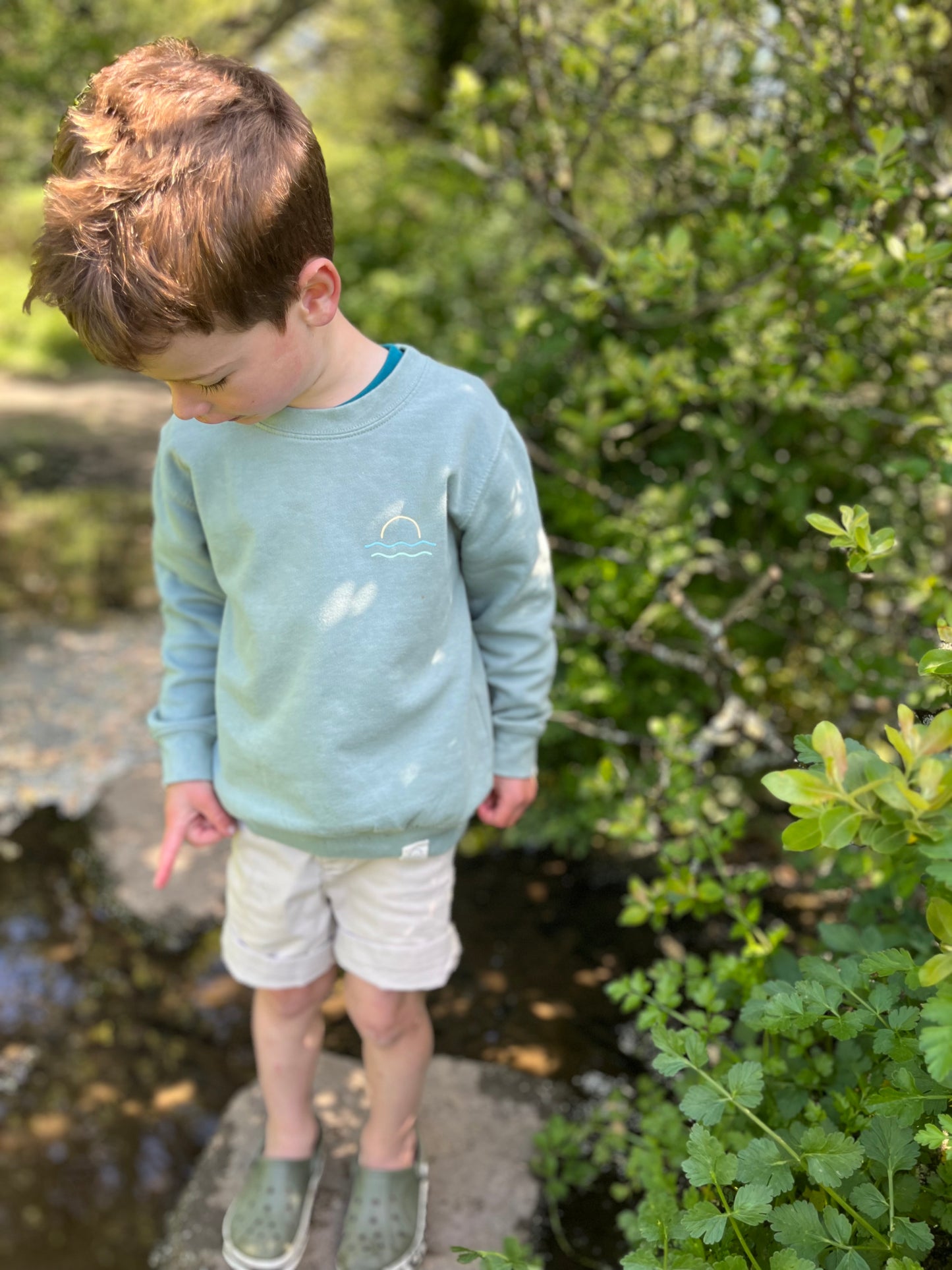 Dusty Green Sunset Jumper