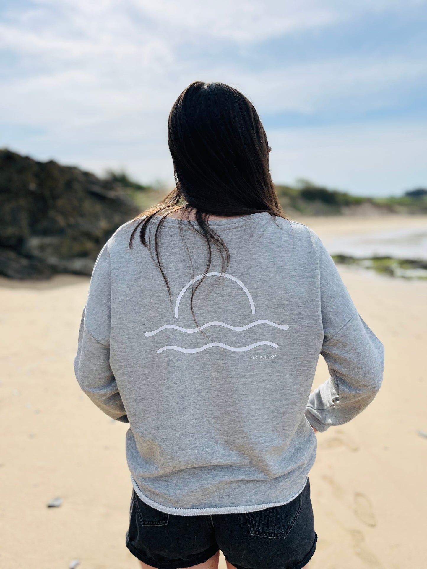 Ultra Soft Grey Sunset Raglan Jumper