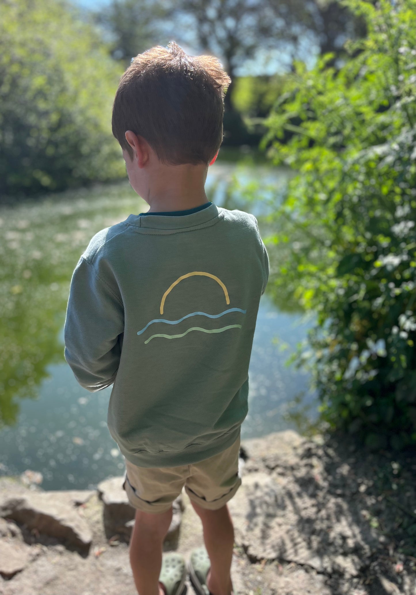 Dusty Green Sunset Jumper