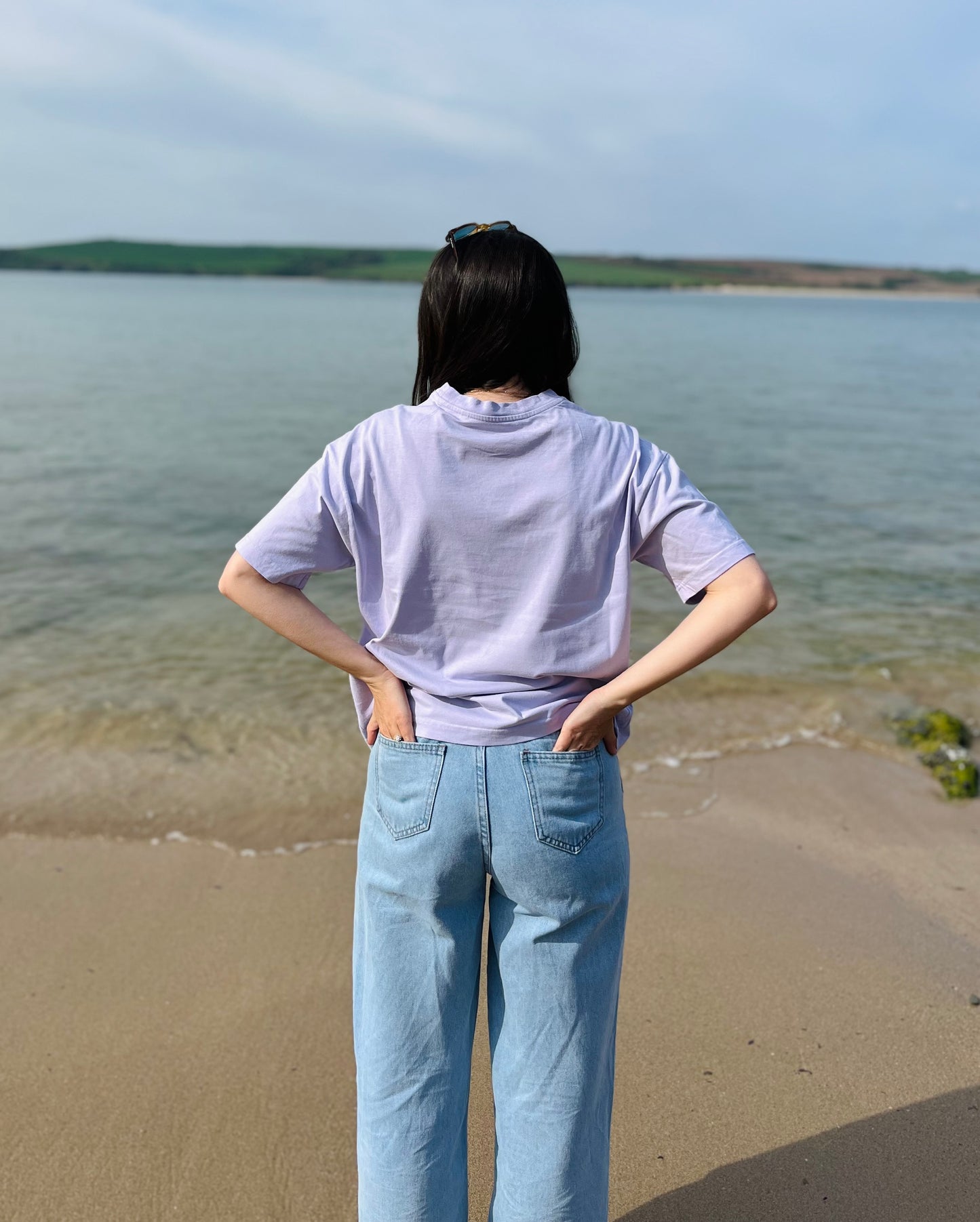 Lilac Organic Cotton Boxy Tee
