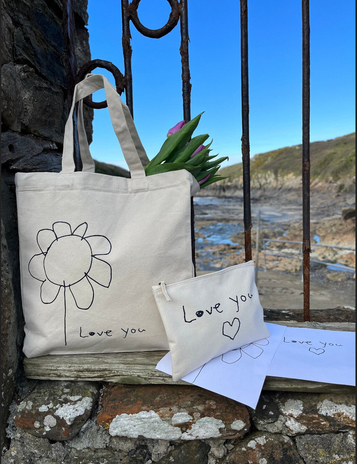 Personalised Children's Drawing Zippy Bag