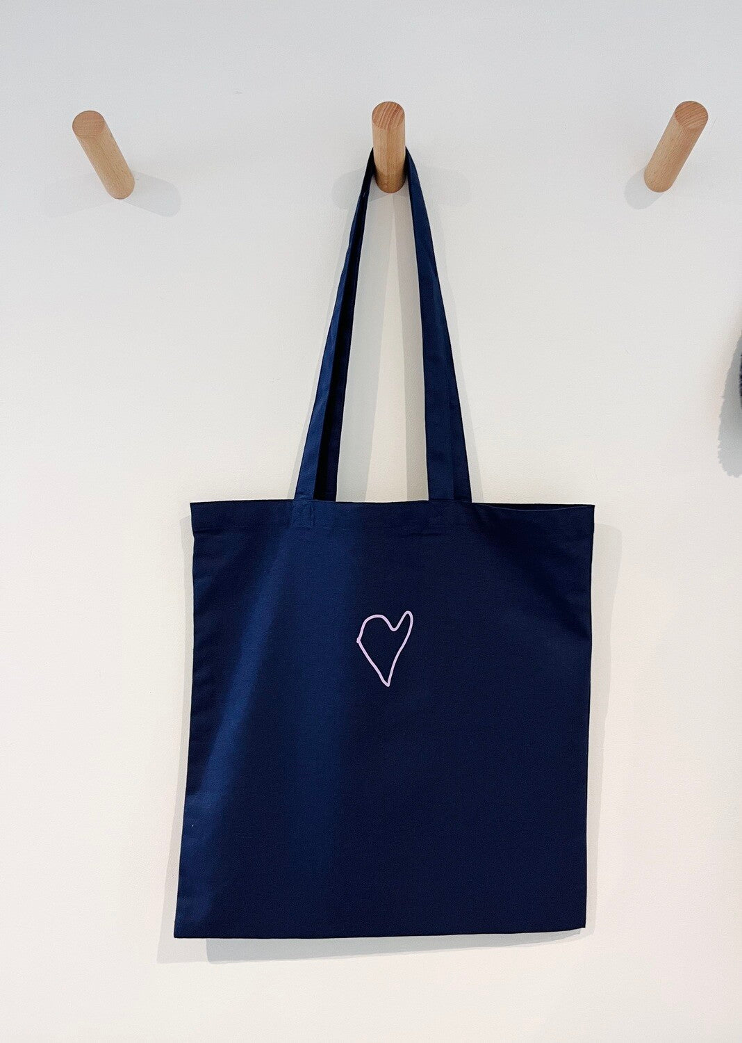Personalised Children's Organic Cotton Heart Bag