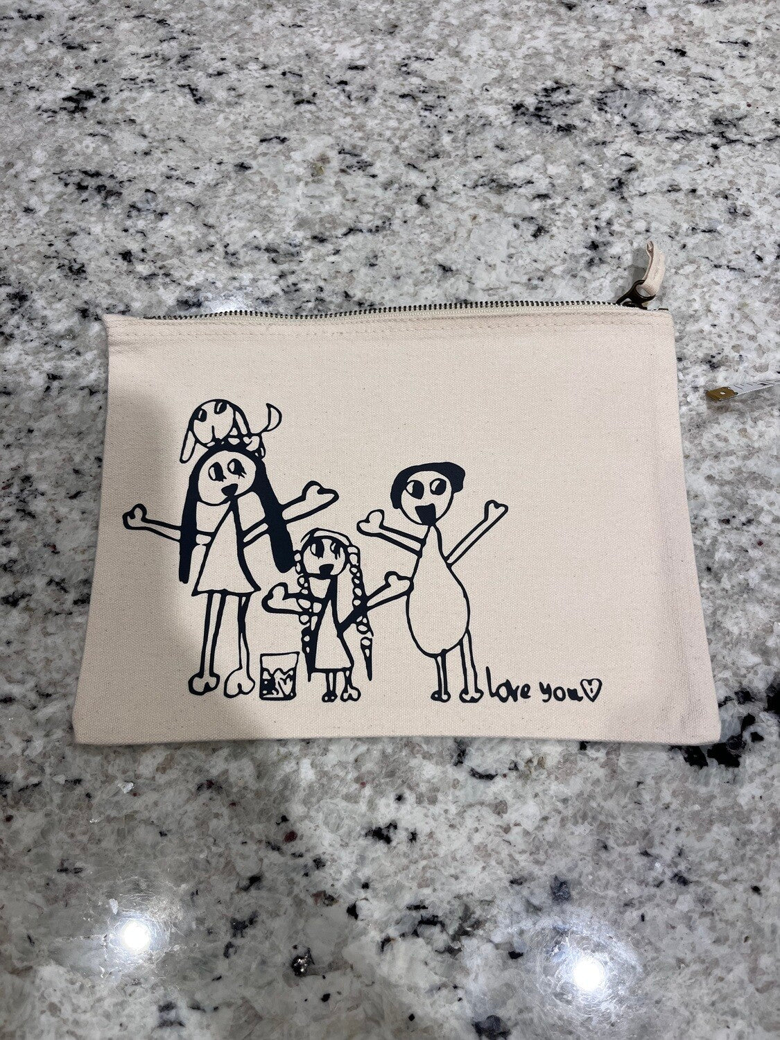 Personalised Children's Drawing Zippy Bag