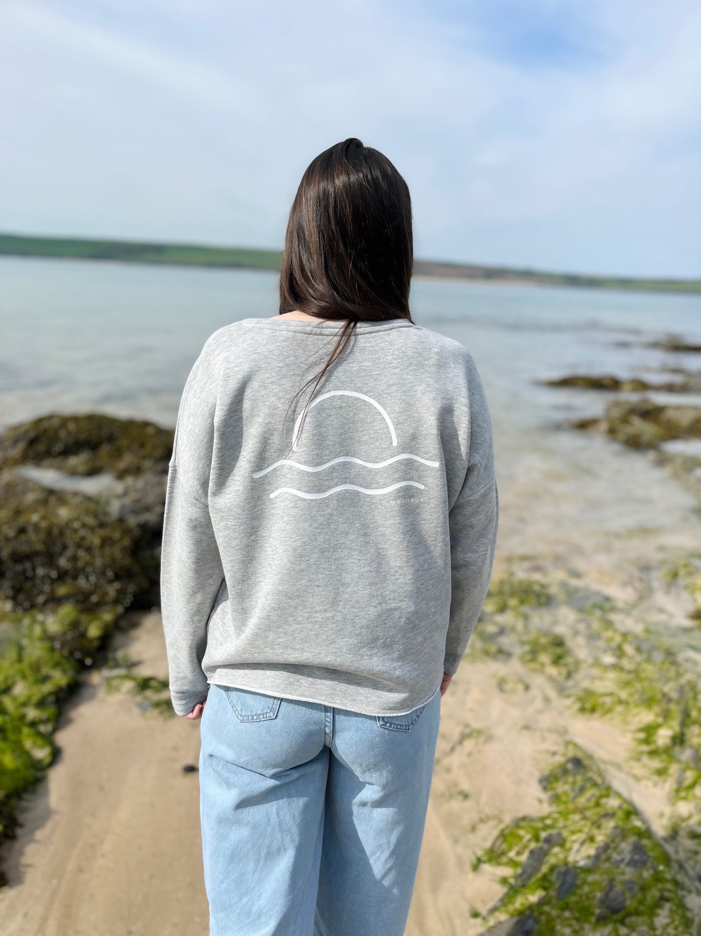 Ultra Soft Grey Sunset Raglan Jumper