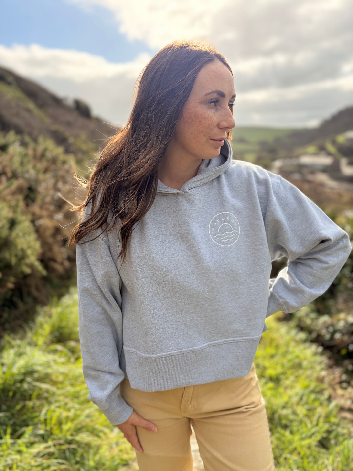 Ladies grey hoody size 8/10