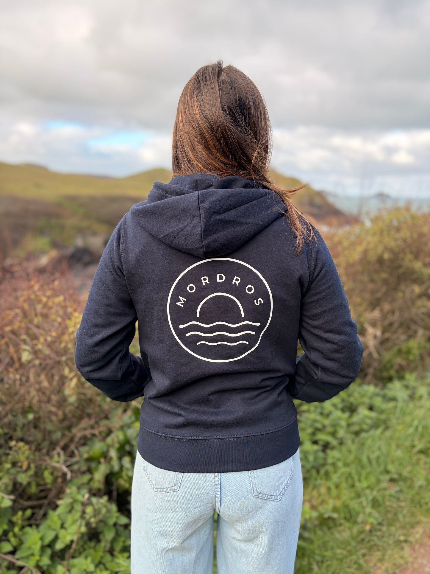 Navy Zippy Sunset Hoody