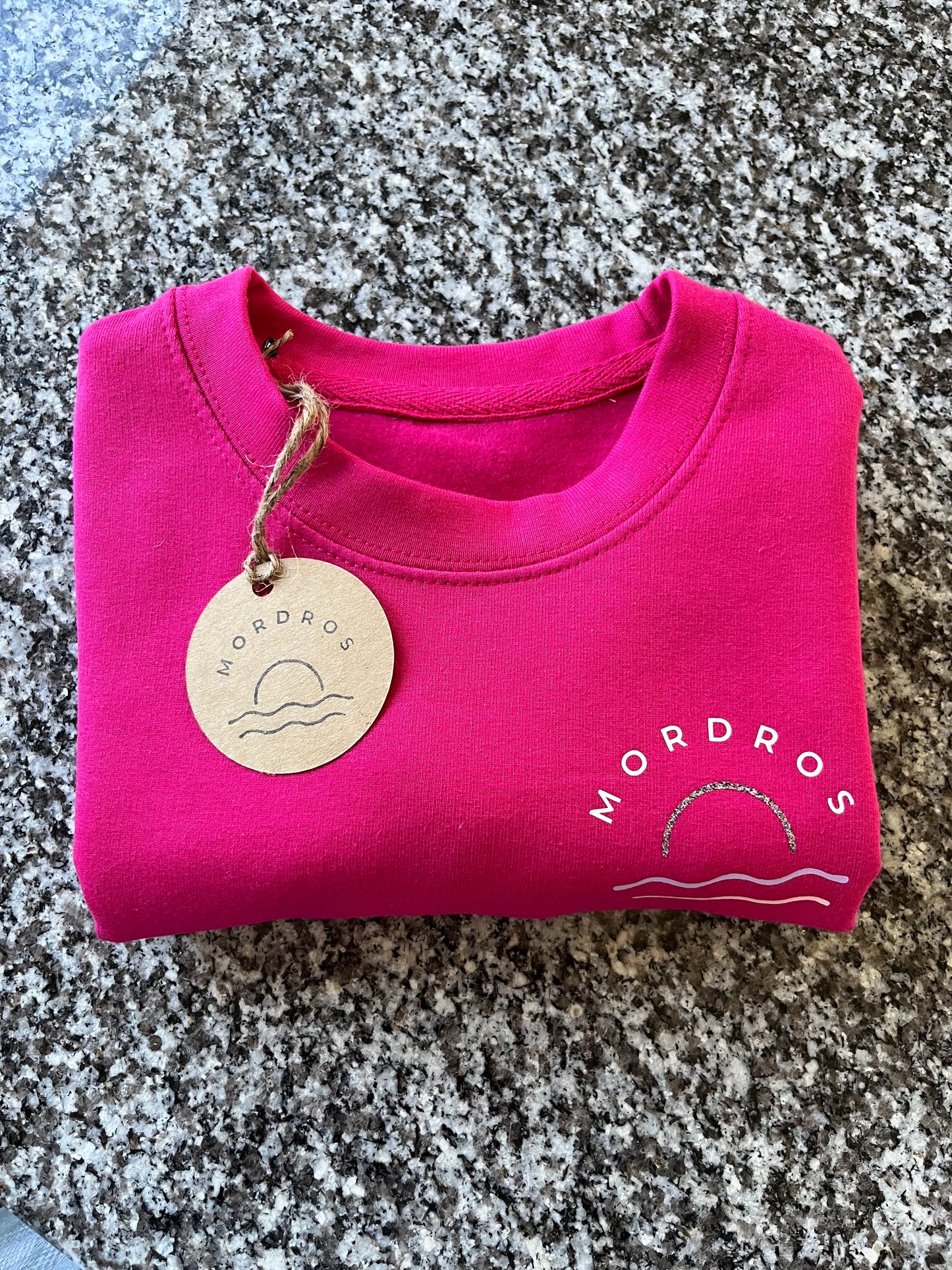 Pink Glitter Sunset Jumper