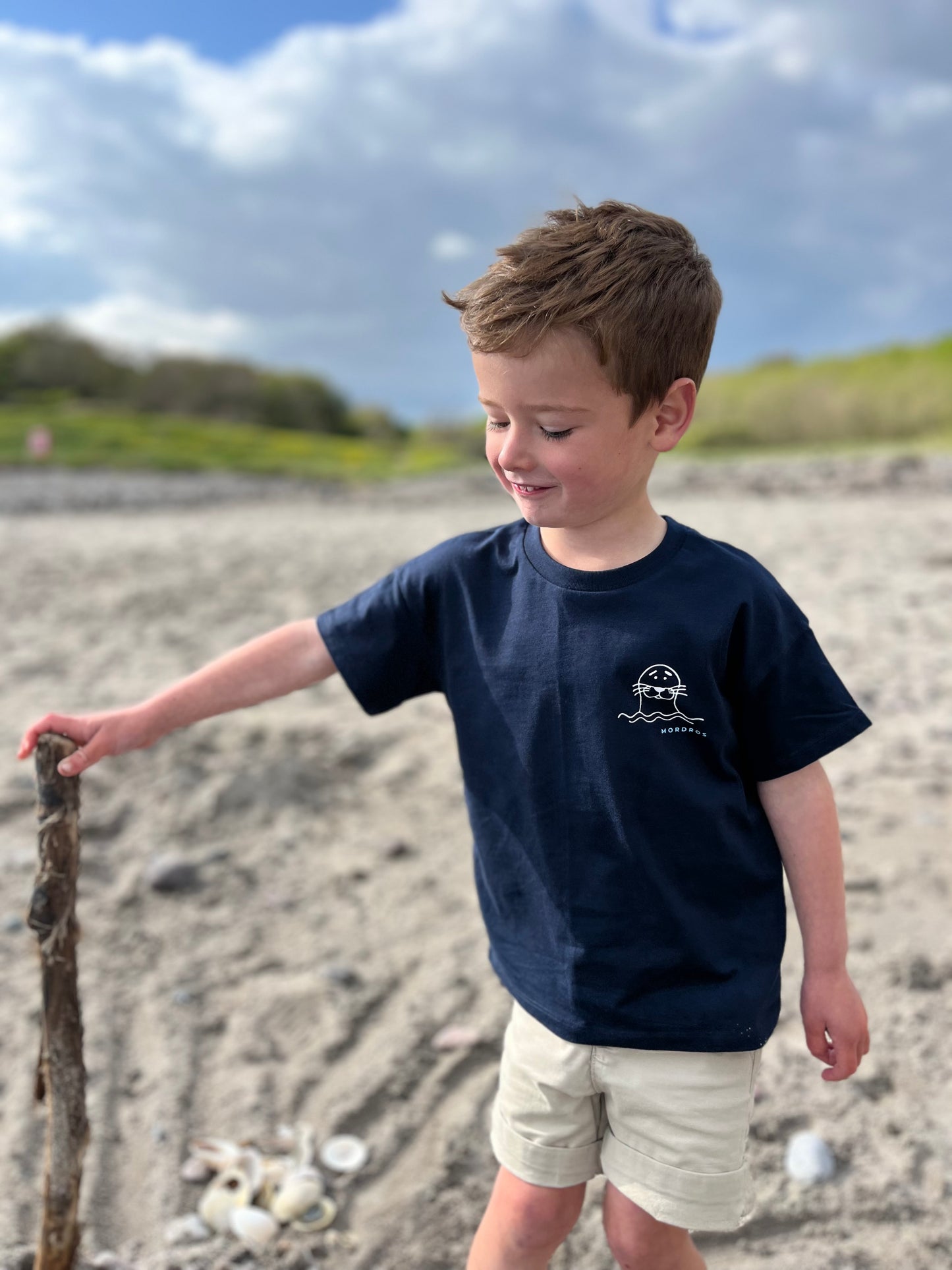 Navy Organic Cotton Seal T Shirt