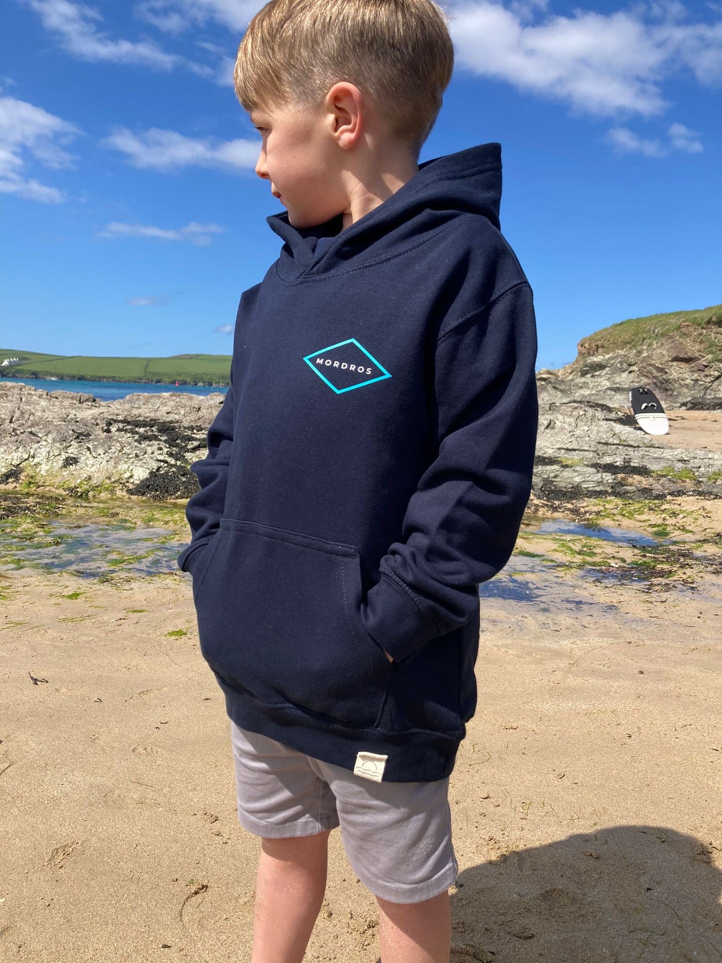 Navy Diamond Hoody