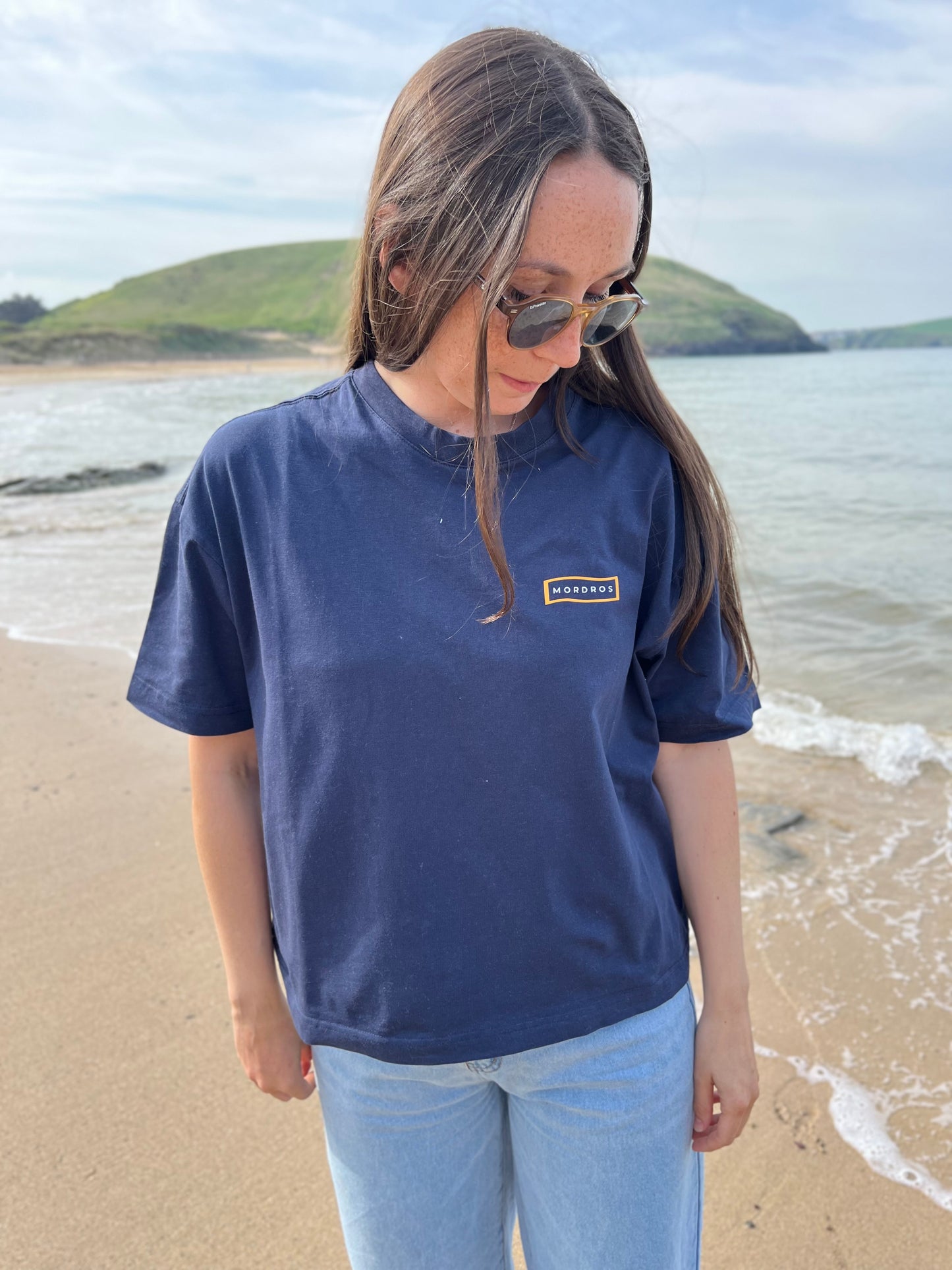 Navy Organic Cotton Boxy Tee