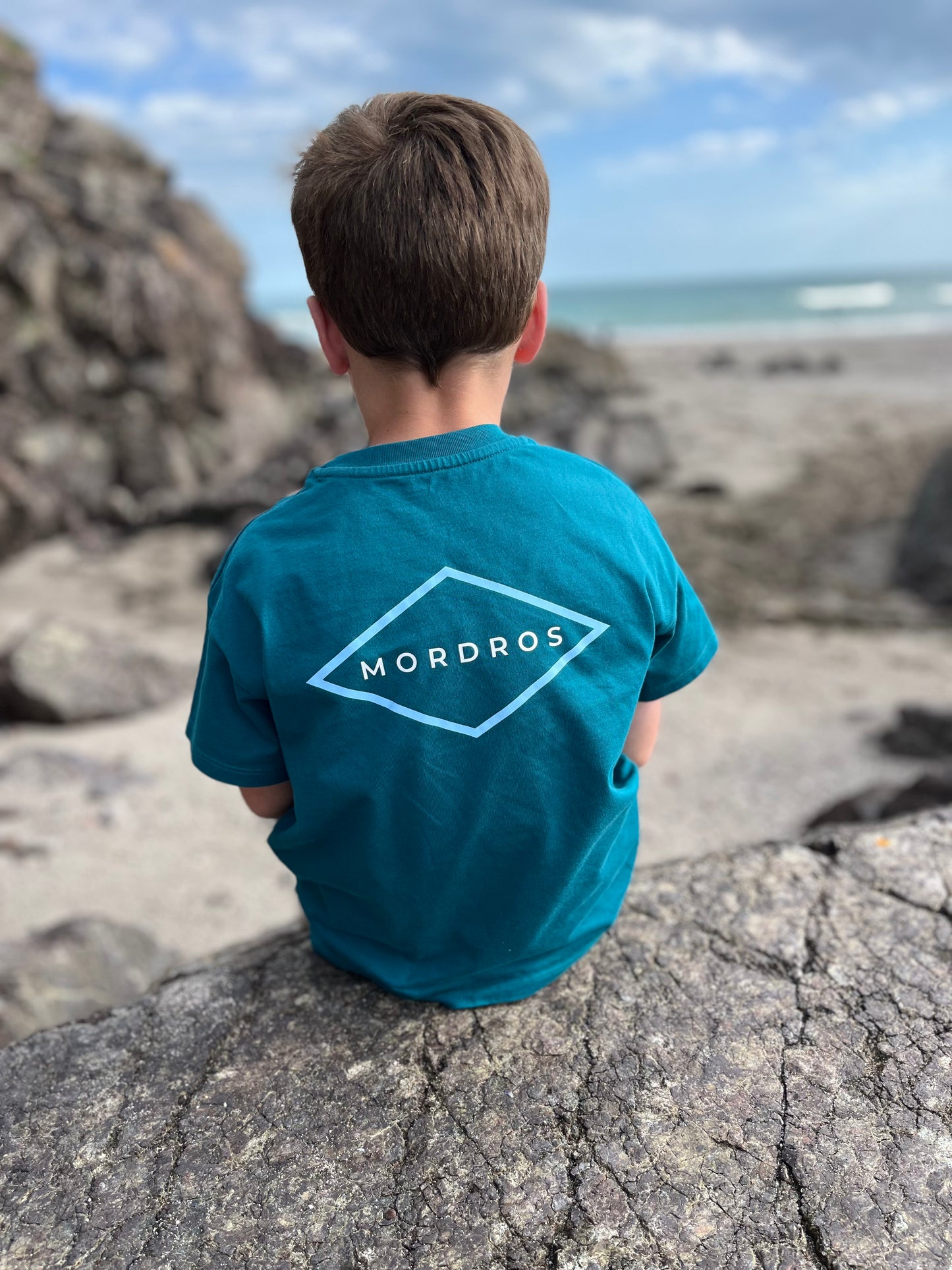 Teal Diamond Organic Cotton T Shirt