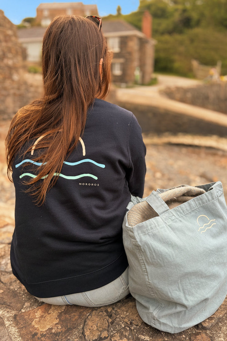 Blue Split Sunset Jumper