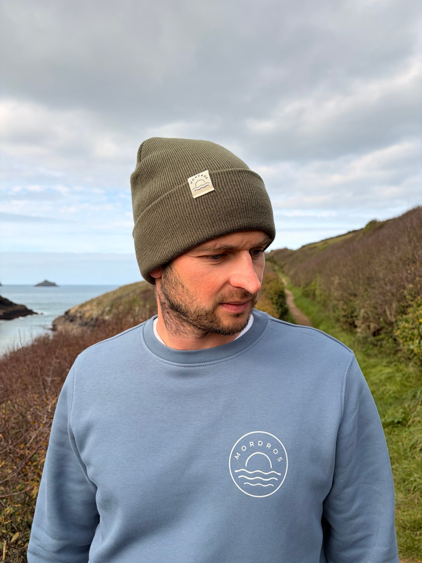 Organic Cotton Blue Circle Jumper