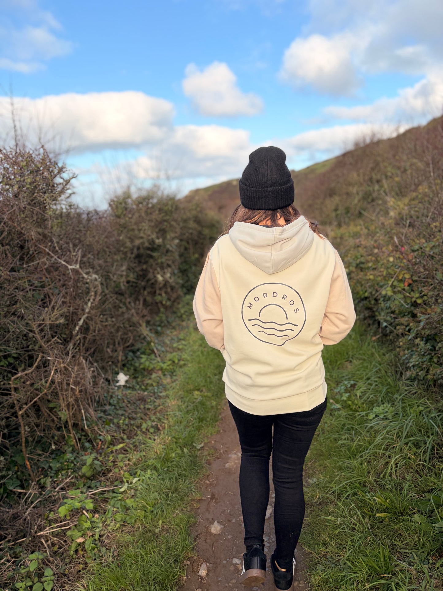 Contrast Organic Cotton Raglan Hoody