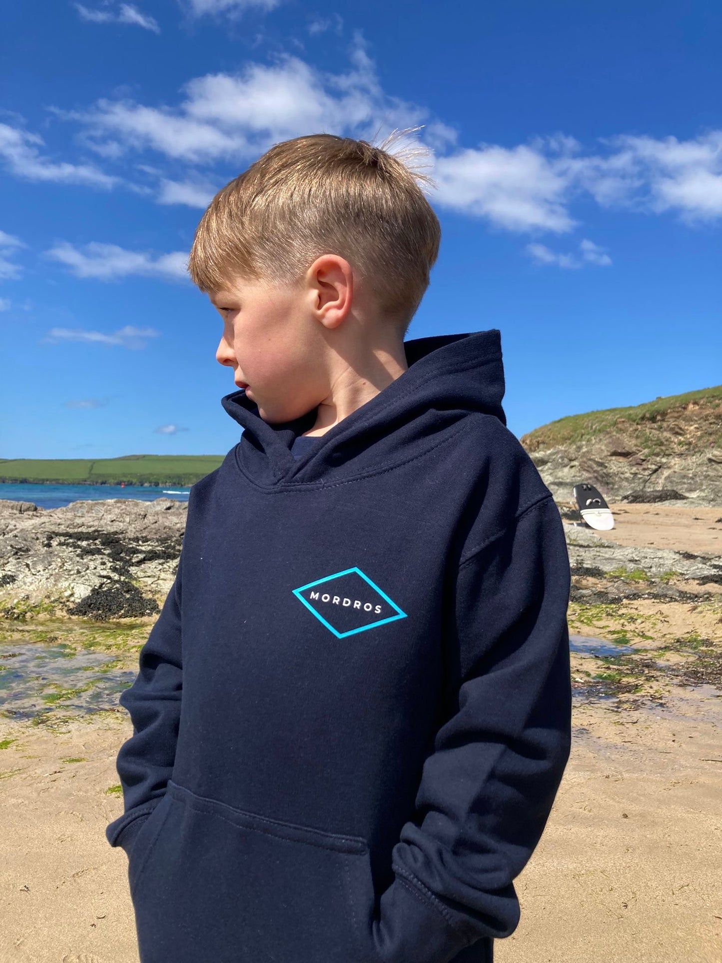 Navy Diamond Hoody
