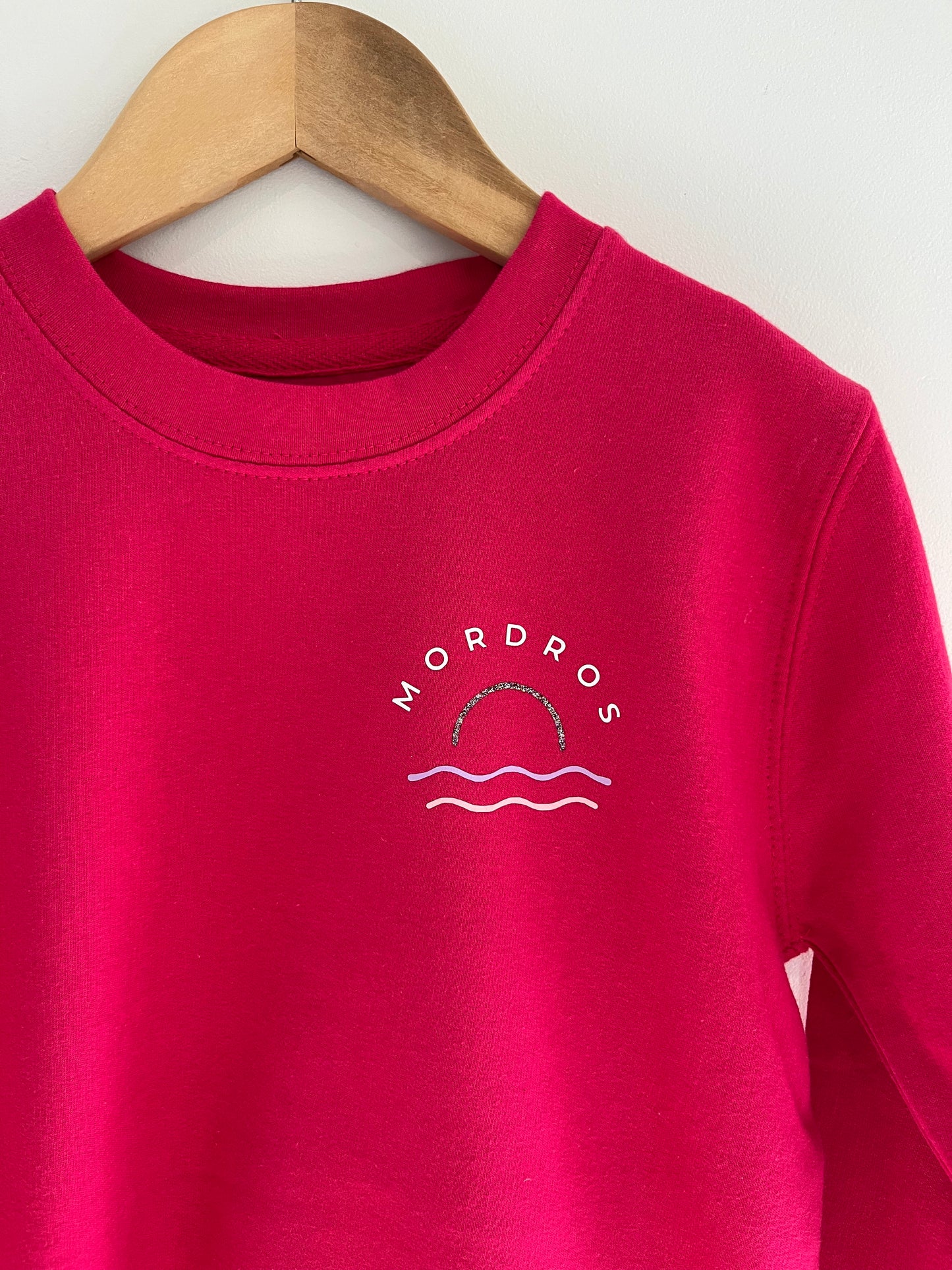 Pink Glitter Sunset Jumper