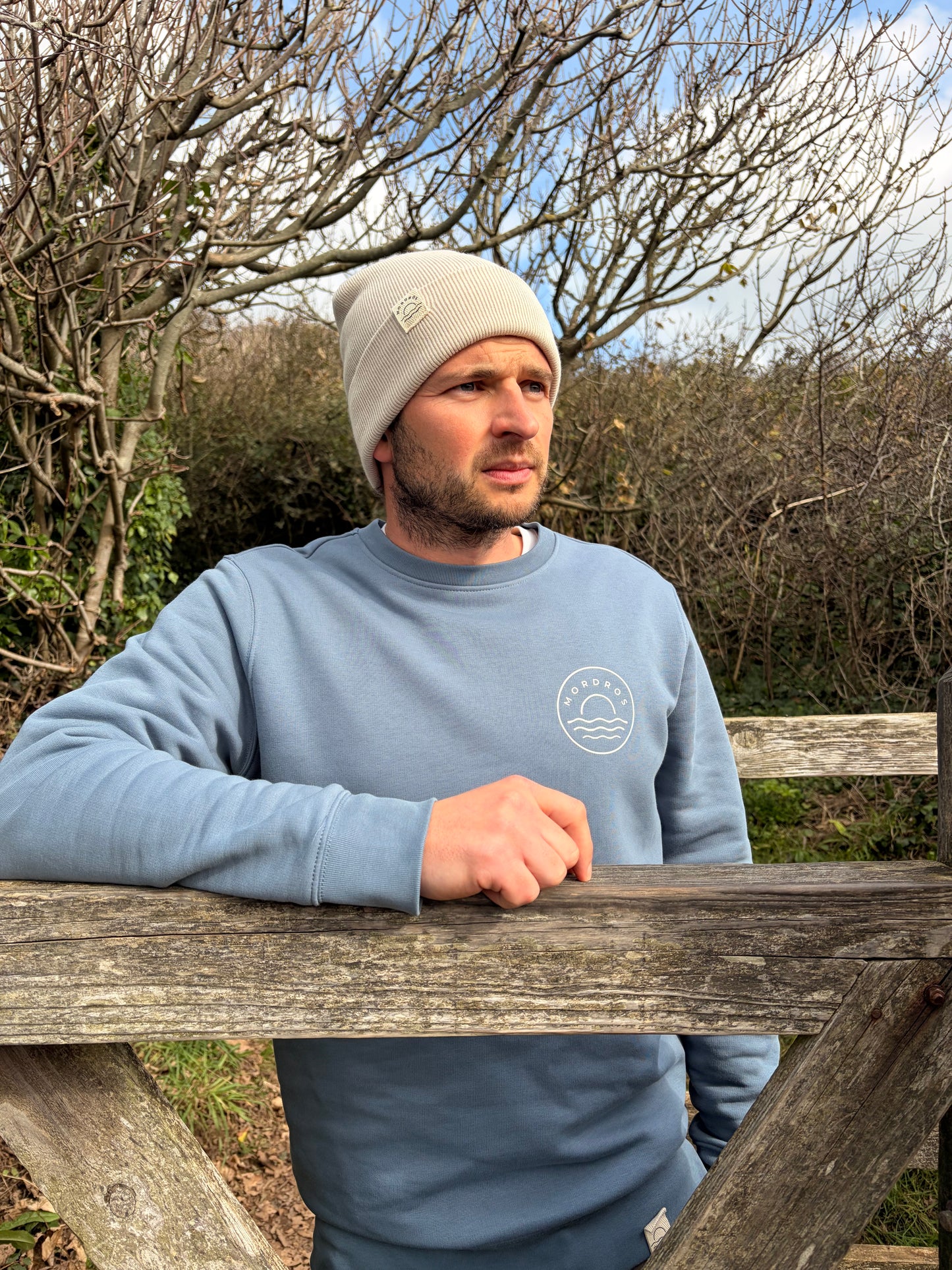 Organic Cotton Blue Circle Jumper