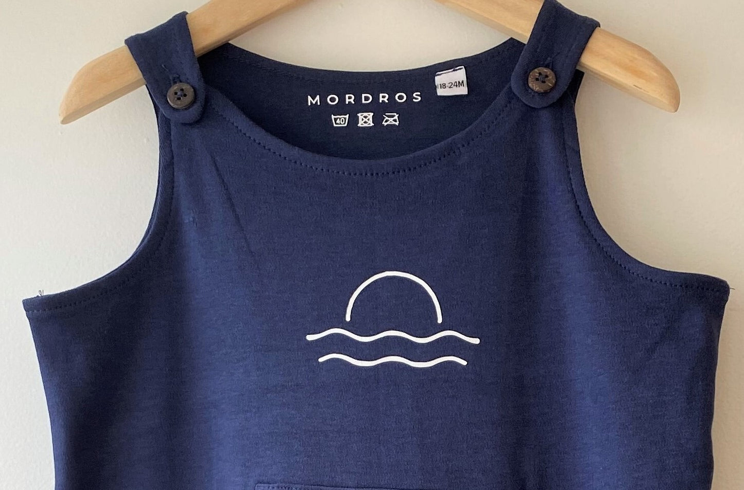 Navy Organic Cotton Sunset Dungarees