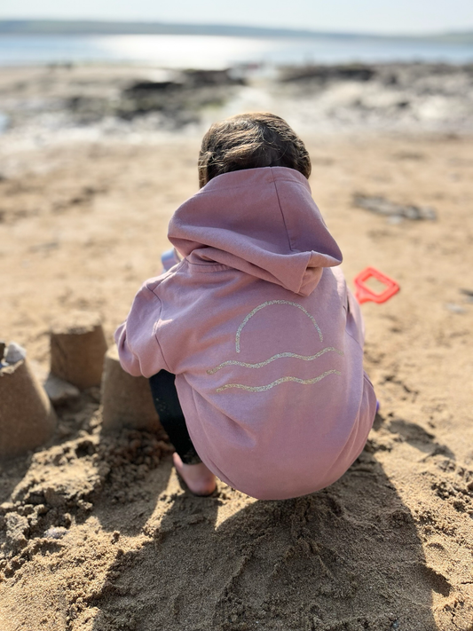 100% Recycled Cotton Dusty Pink Sunset Hoody