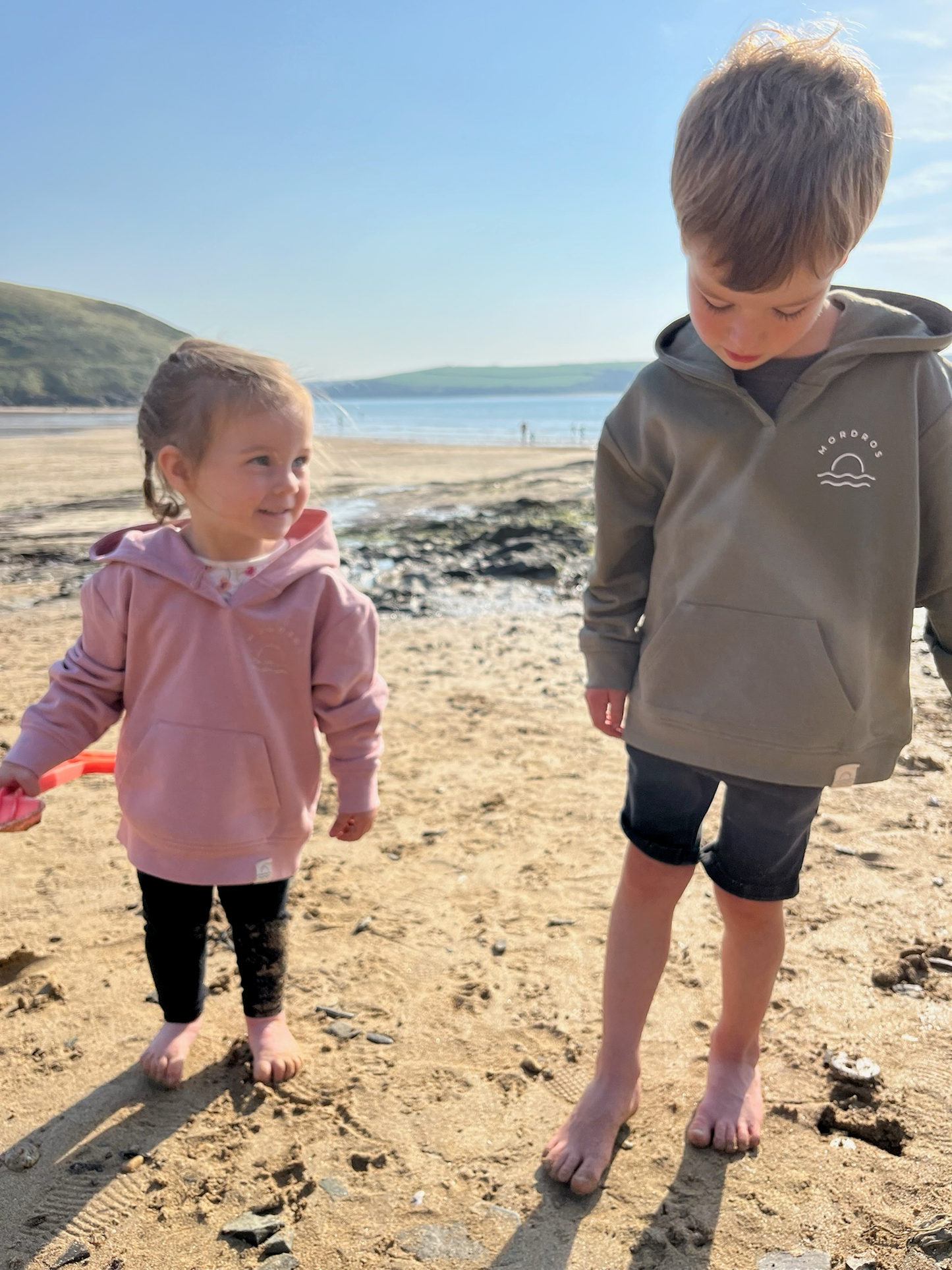 100% Recycled Cotton Dusty Pink Sunset Hoody