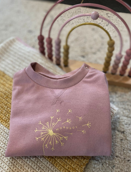 100% Recycled Cotton Pink Dandelion Jumper
