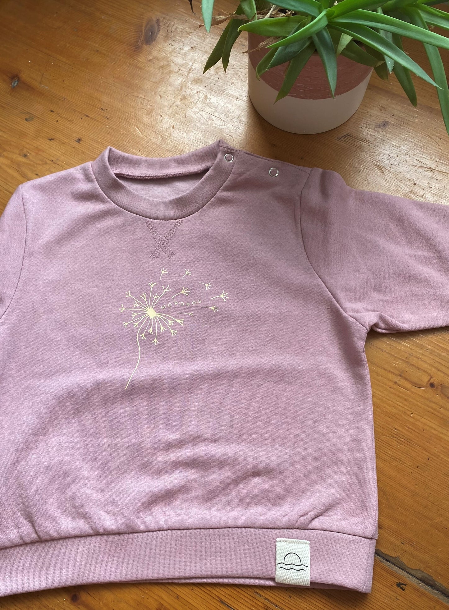 100% Recycled Cotton Pink Dandelion Jumper