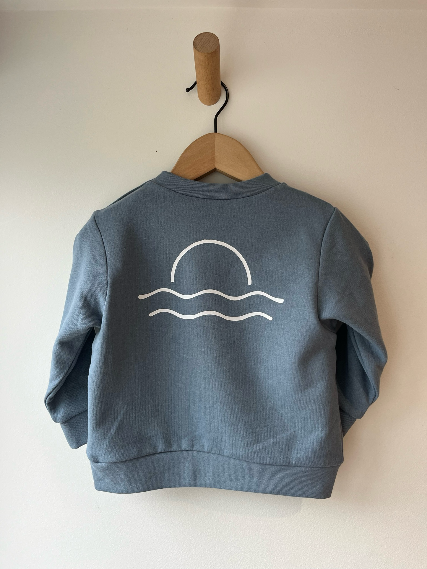 100% Recycled Cotton Dusty Blue Sunset Jumper