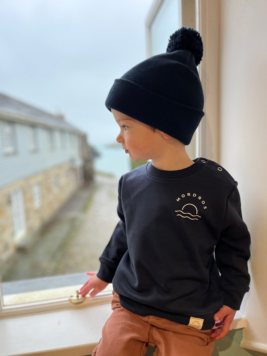 Navy and White Sunset Jumper