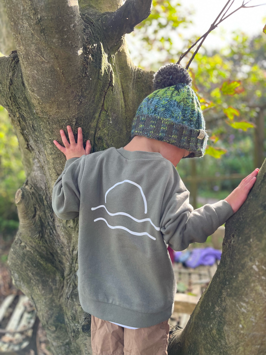 100% Recycled Cotton Olive Sunset Jumper