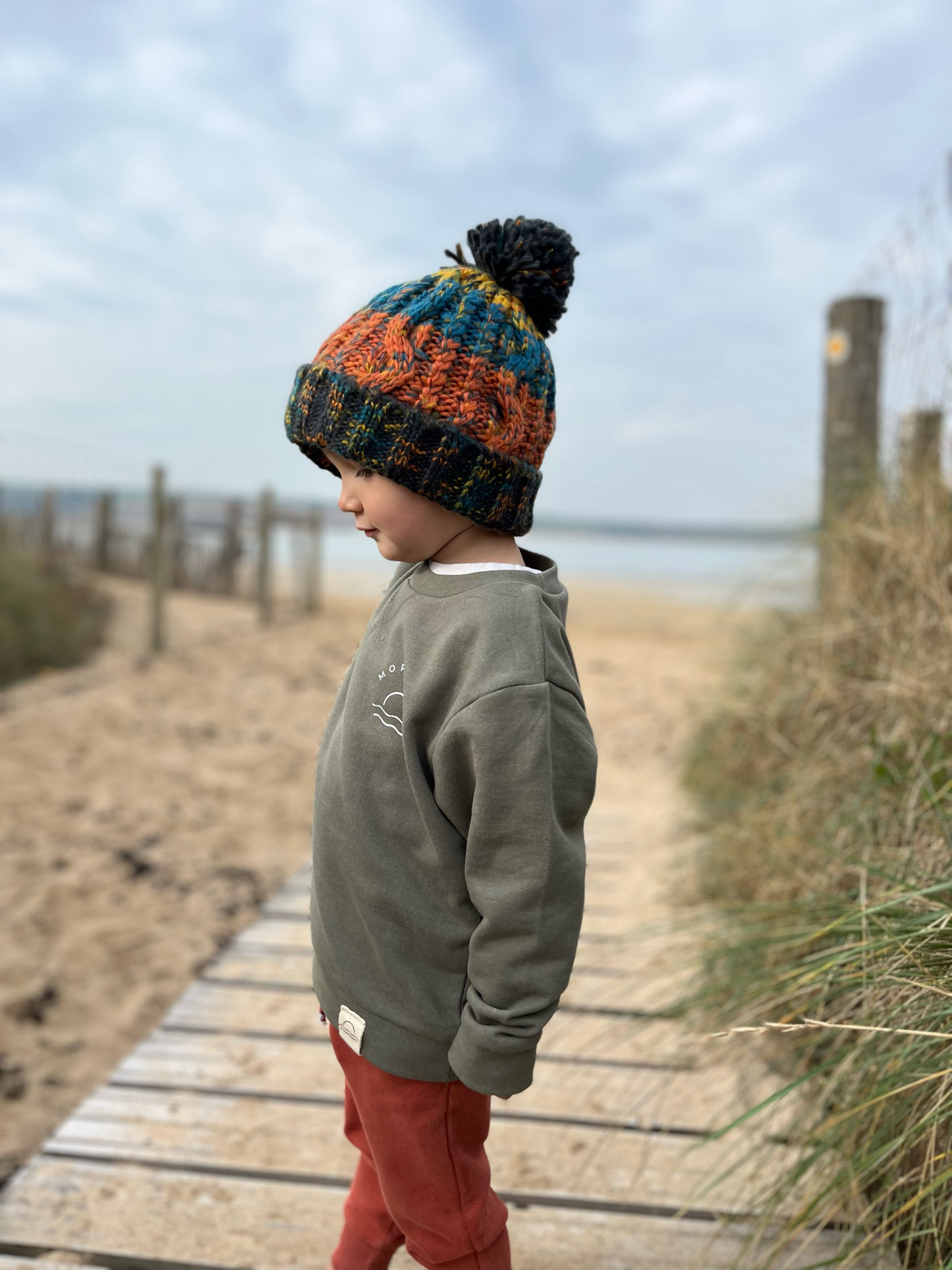 100% Recycled Cotton Olive Sunset Jumper