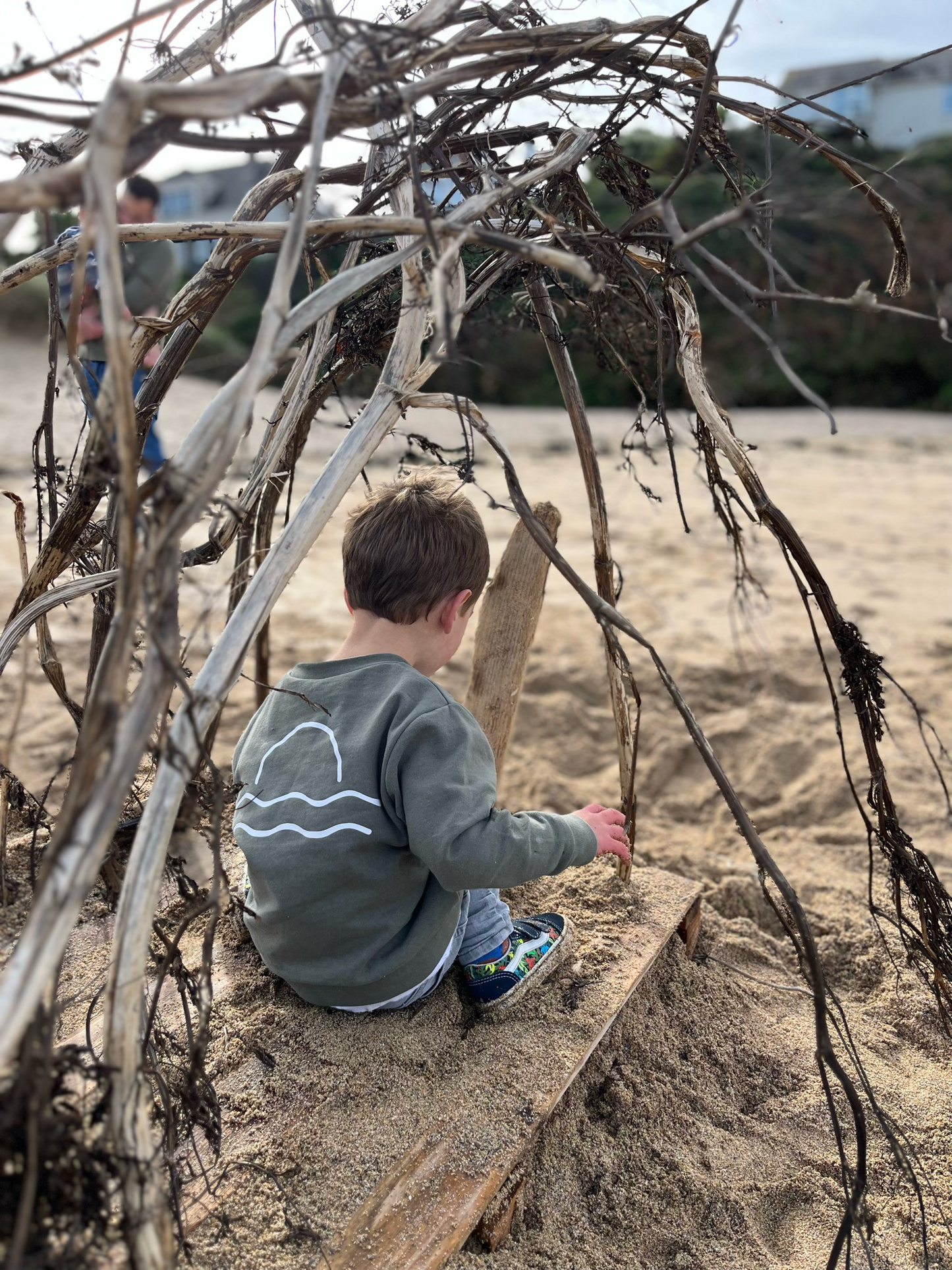 100% Recycled Cotton Olive Sunset Jumper