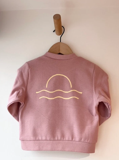 100% Recycled Cotton Dusty Pink Sunset Jumper