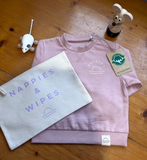 100% Recycled Cotton Dusty Pink Sunset Jumper