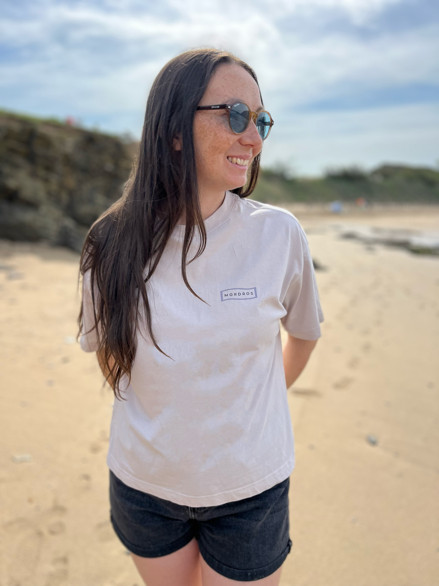 Sand Organic Cotton Boxy Tee