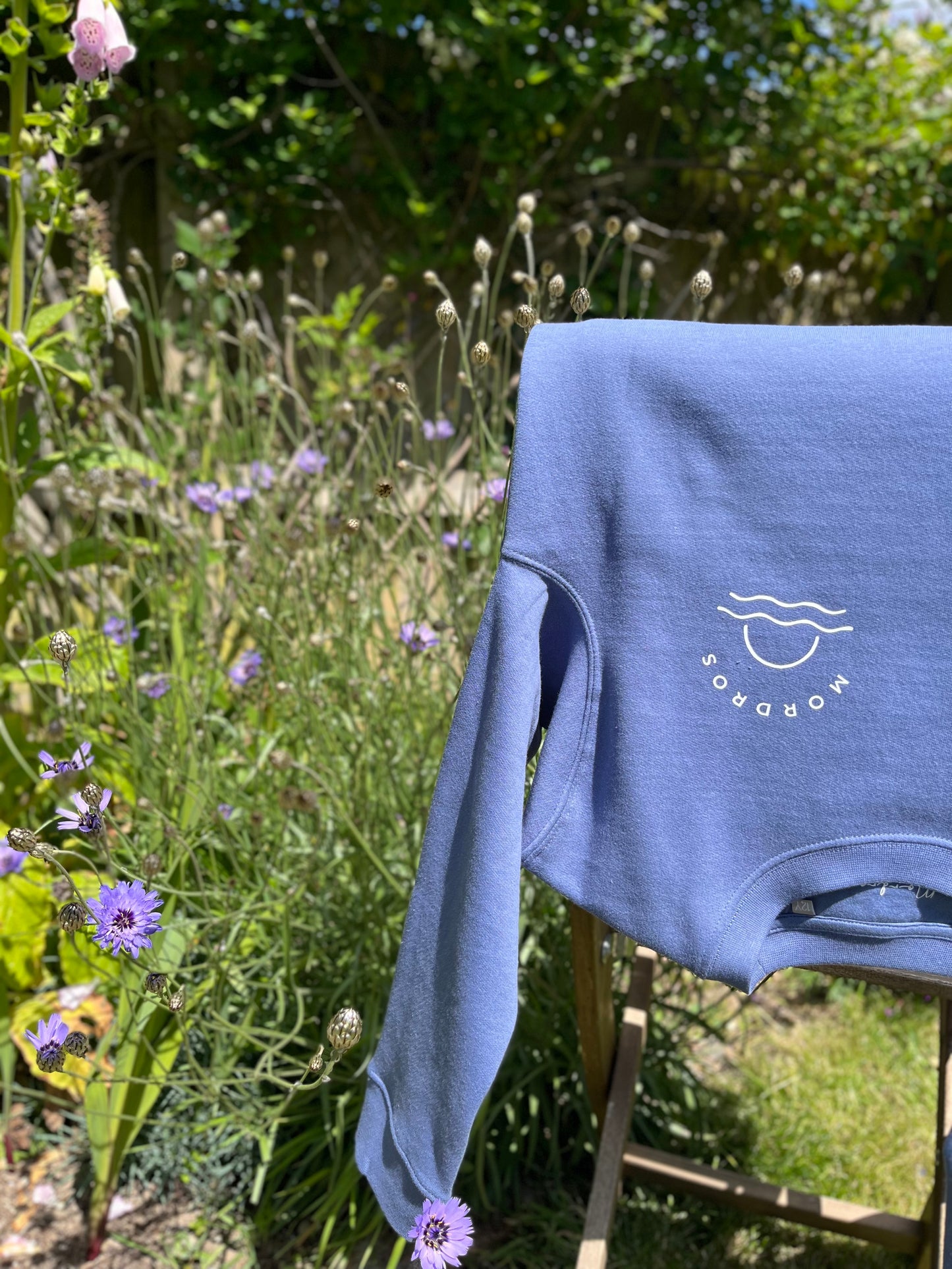 Organic Cotton Cornflower Blue Jumper