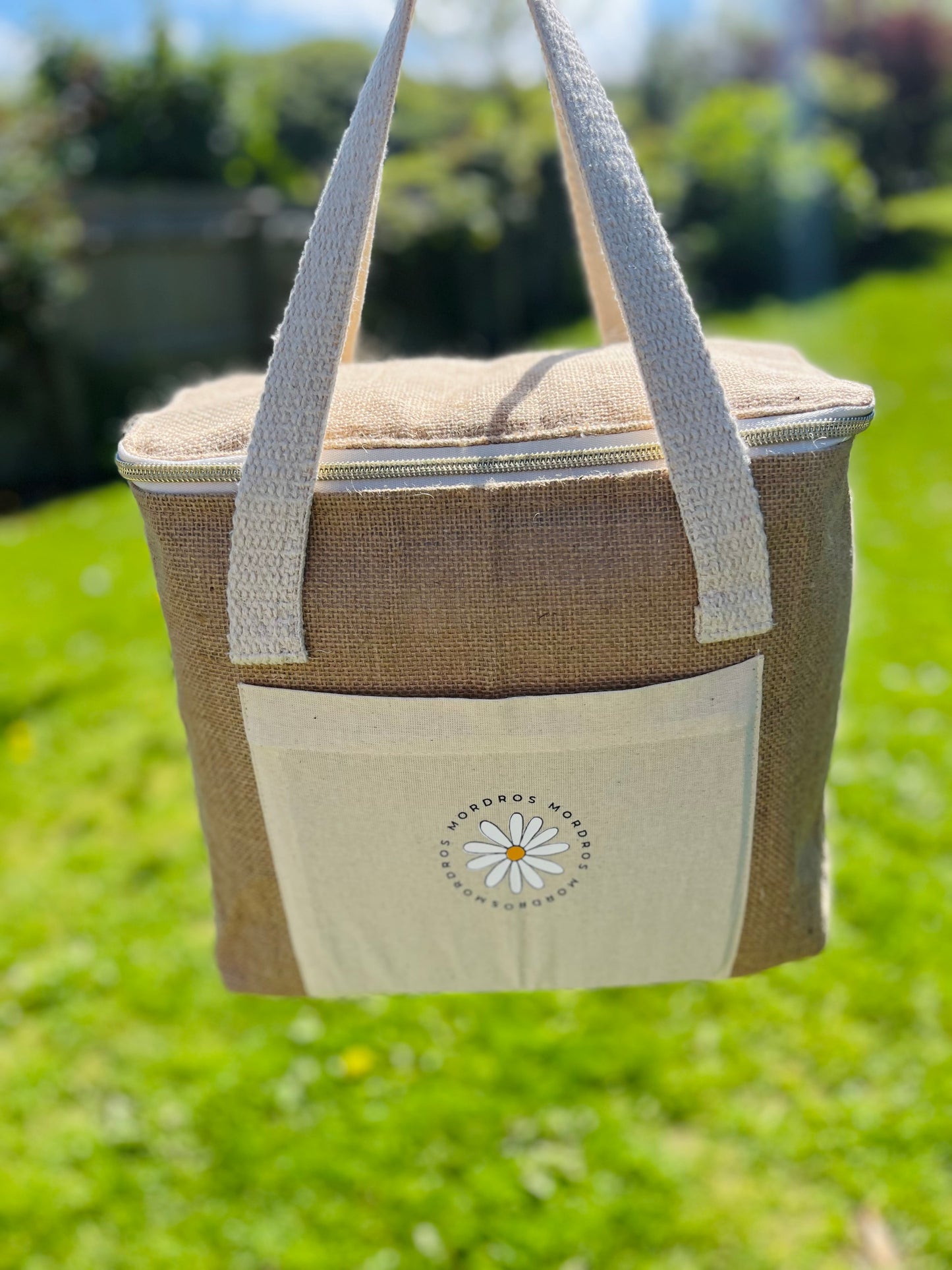 Daisy Design Jute Cool Bag