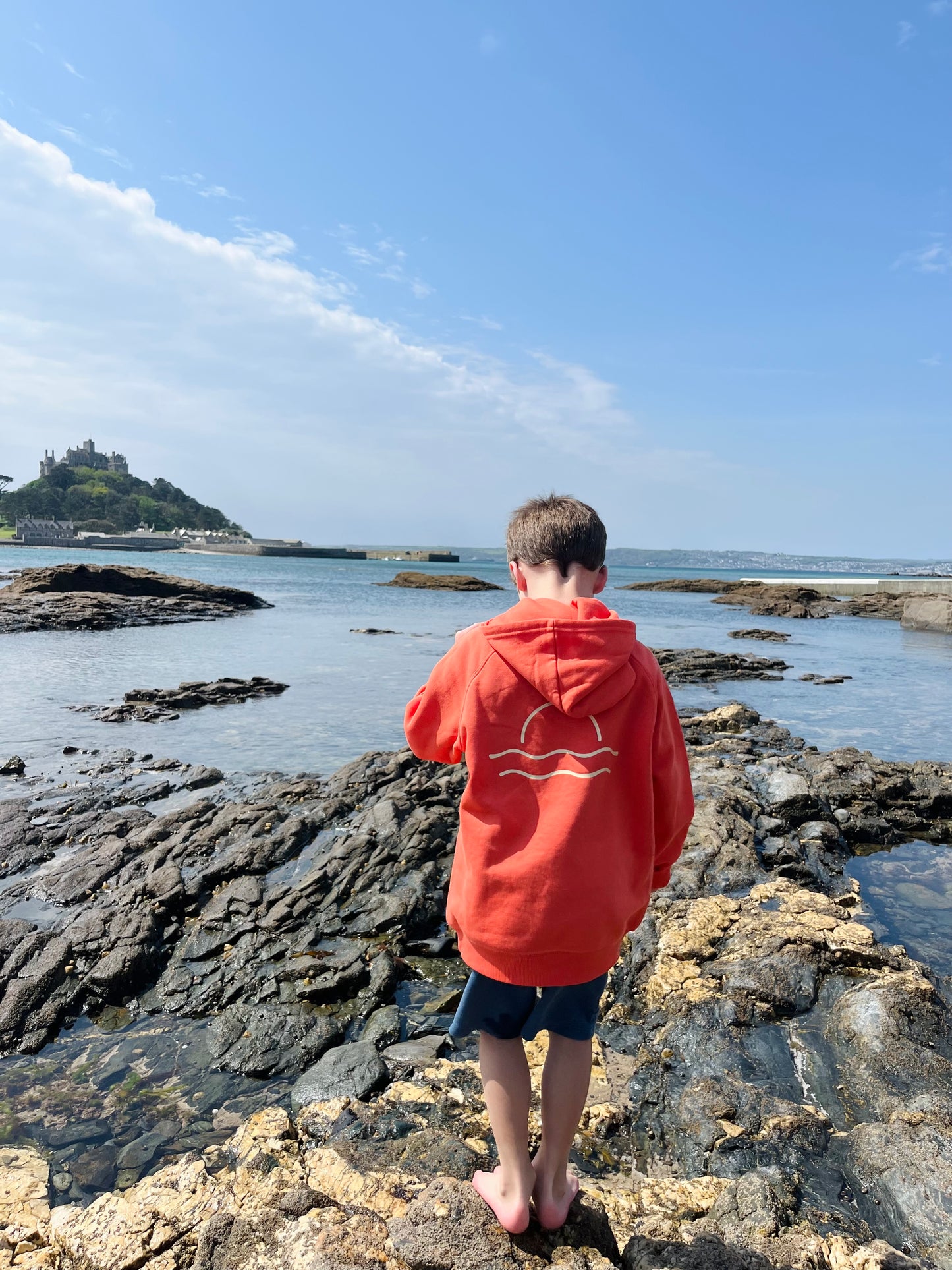 Burnt Orange Organic Cotton Sunset Hoody