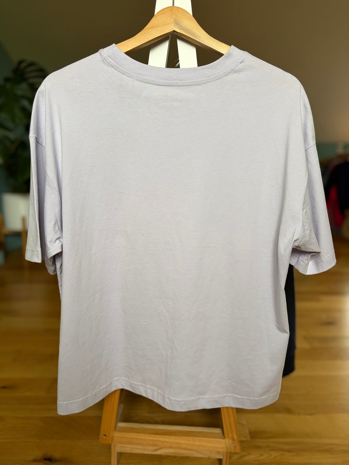 Ladies Lilac Organic Cotton Boxy Tee Size 10