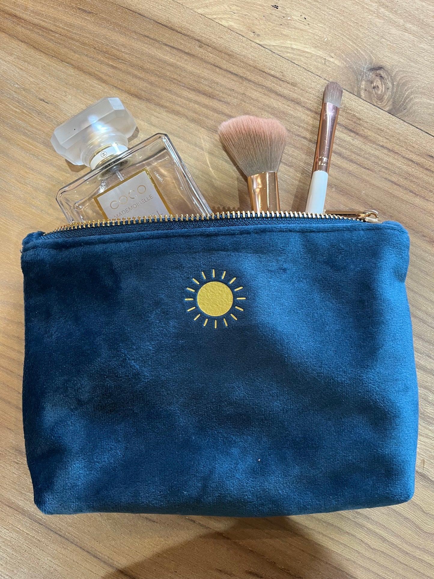 Recycled Velvet Make up Bags