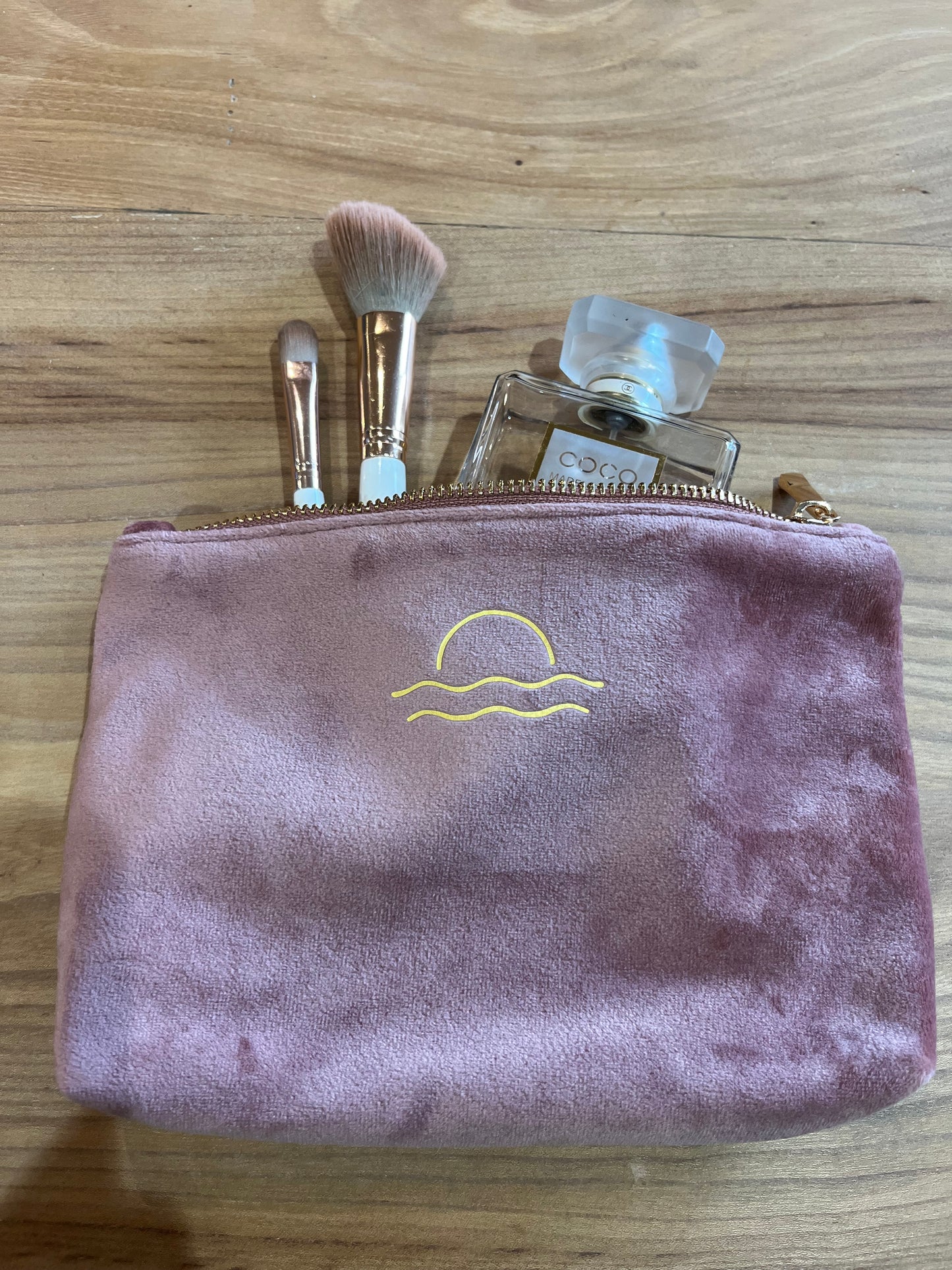 Recycled Velvet Make up Bags