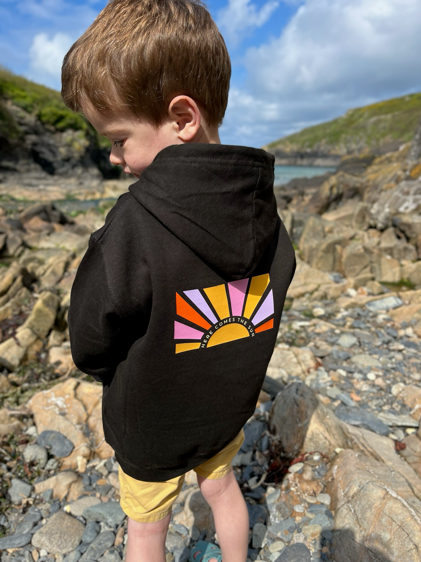 Black Here Comes the Sun Hoody