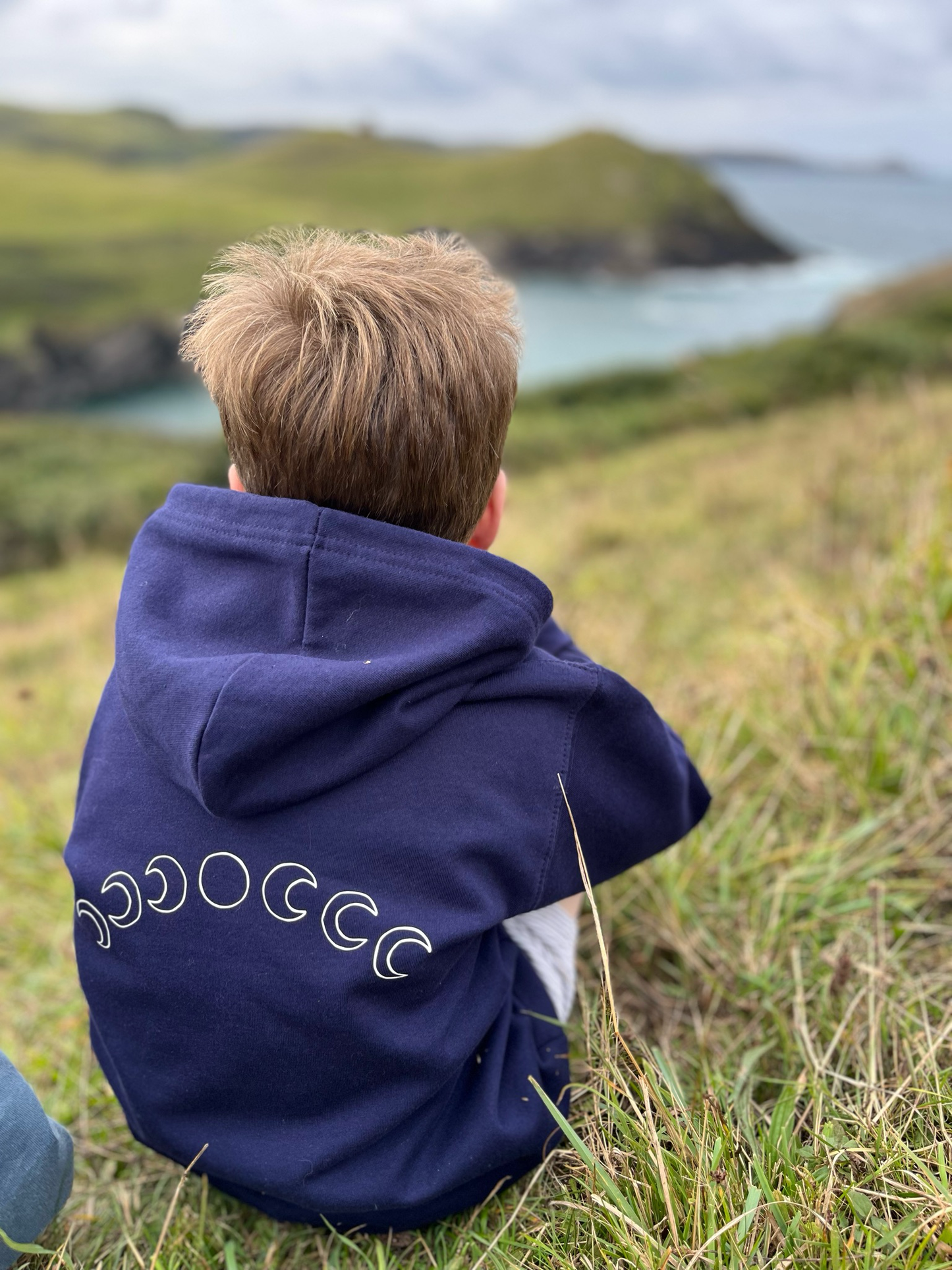 Navy Moon Phase Hoody