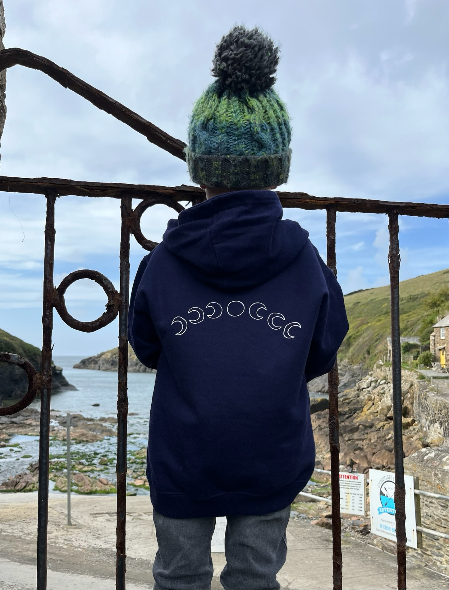 Navy Moon Phase Hoody