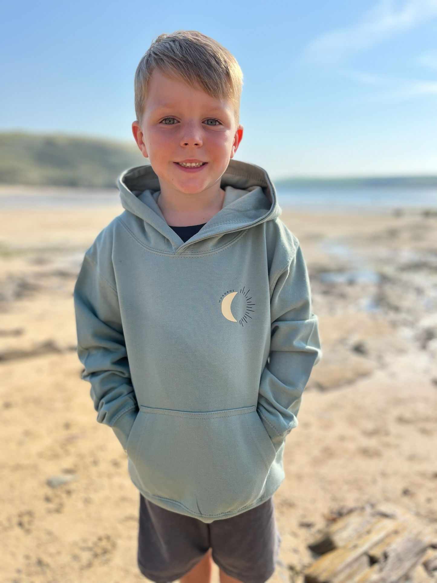 Dusty Green Moon Hoody