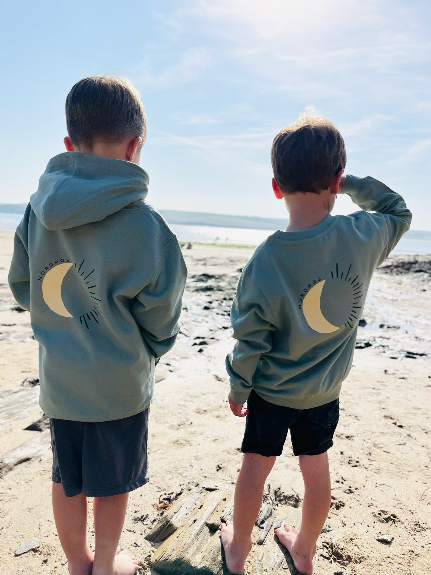 Dusty Green Moon Hoody