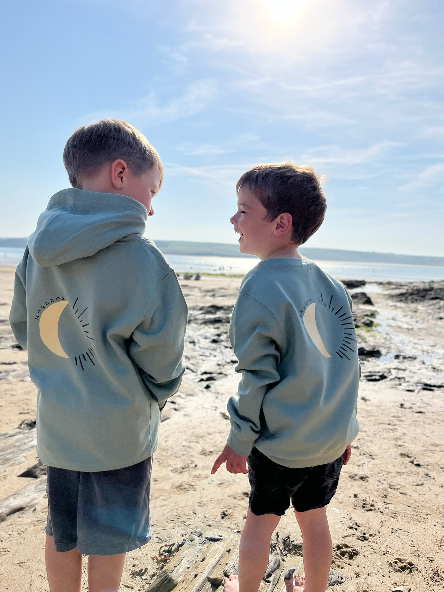 Dusty Green Moon Hoody
