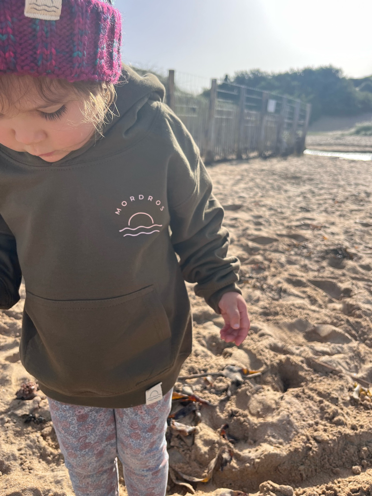 Olive and Pink Sunset Hoody