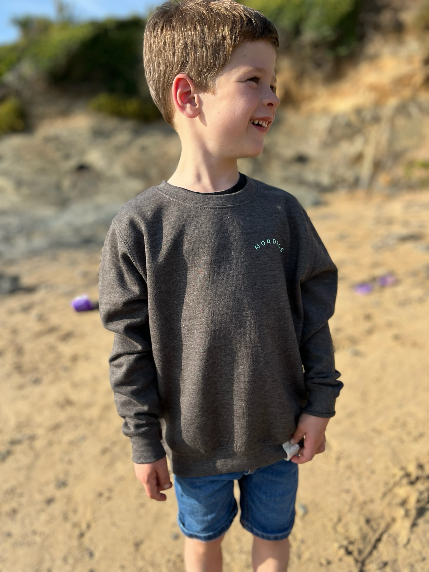 Charcoal Circle Design Jumper