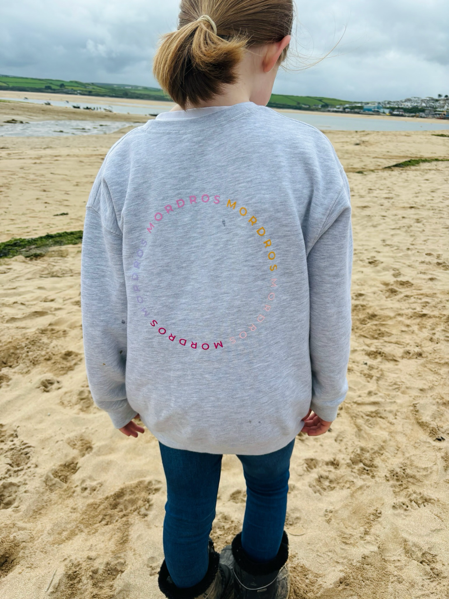 Grey Circle Design Jumper